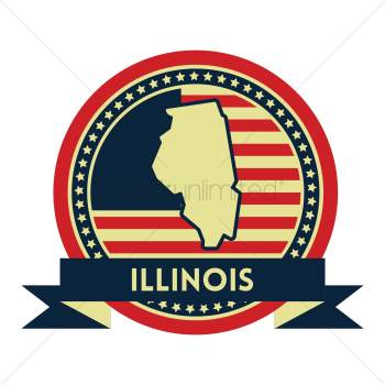Illinois map label Illinois map label