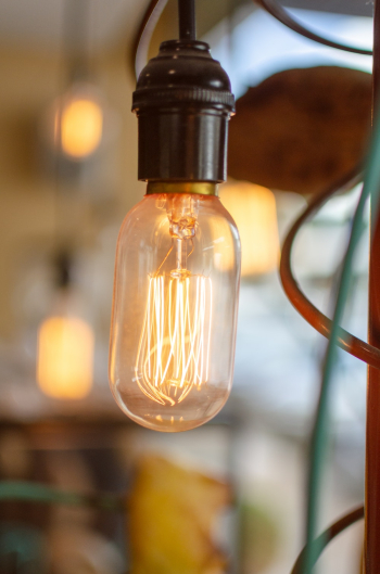 Illuminated Light Bulb