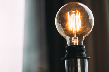 Illuminated Light Bulb