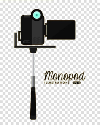 Illustration, Black and white camera material transparent background PNG clipart