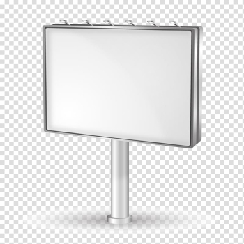 Illustration board, Billboard, white billboard transparent background PNG clipart