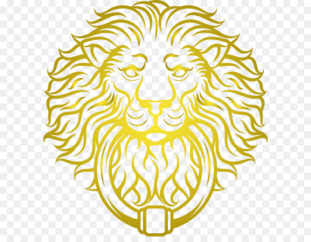 Illustration - Golden lion head vector Illustration - Golden lion head vector