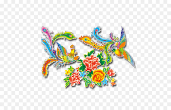Illustration - Multicolored Phoenix Illustration - Multicolored Phoenix