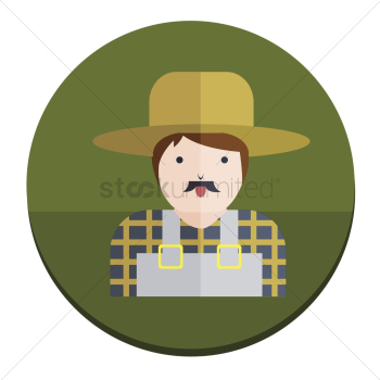 Illustration of a farmer Illustration of a farmer