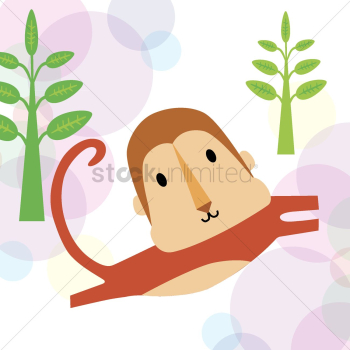 Illustration of a monkey Illustration of a monkey