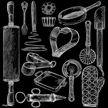 Illustration of a set of kitchen tools | Free stock vector - 324693 Illustration of a set of kitchen tools | Free stock vector - 324693