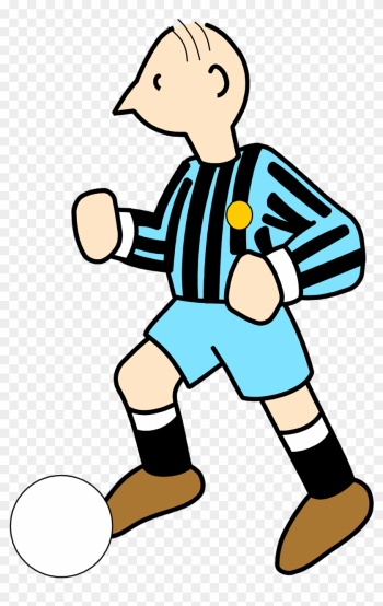 Illustration Of A Soccer Player Kicking A Ball - Illustration Of A Soccer Player Kicking A Ball