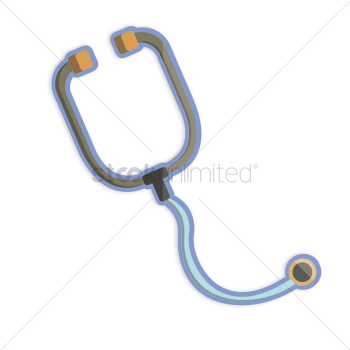Illustration of a stethoscope Illustration of a stethoscope