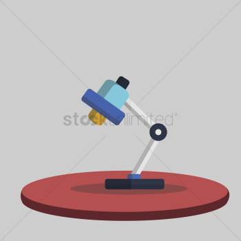 Illustration of a table lamp