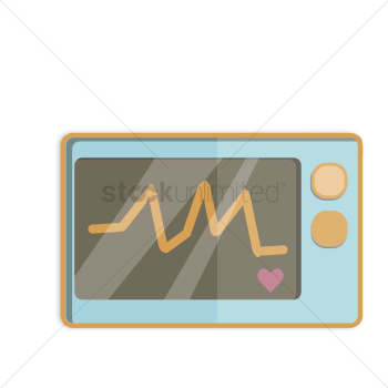 Illustration of an electrocardiograph Illustration of an electrocardiograph