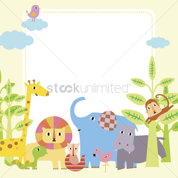 Illustration of cartoon animals Illustration of cartoon animals