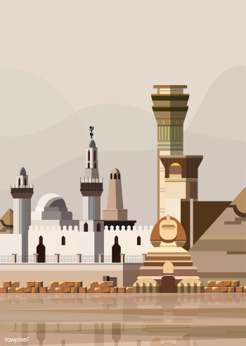 Illustration of Egyptian landmarks | Free stock vector - 393648 Illustration of Egyptian landmarks | Free stock vector - 393648
