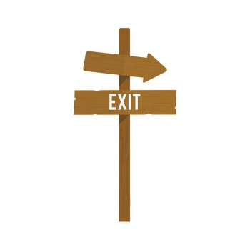 Illustration of exit sign vector Illustration of exit sign vector