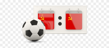 Illustration Of Flag Of Soviet Union - Soccer Ball