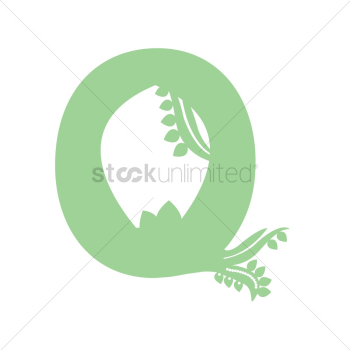 Illustration of letter q Illustration of letter q