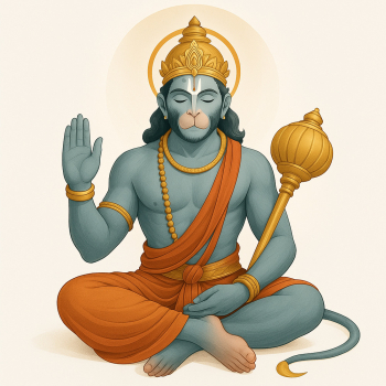 Illustration of Lord Hanuman Illustration of Lord Hanuman