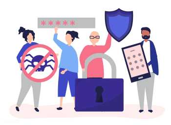 Illustration of people with privacy and secur.. | Free stock vector - 479630 Illustration of people with privacy and secur.. | Free stock vector - 479630
