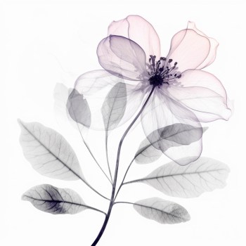 illustration of transparent floral