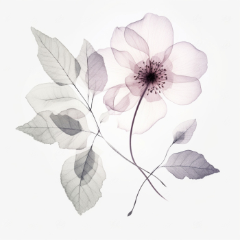 illustration of transparent floral