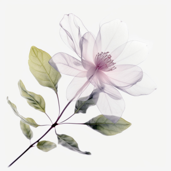 illustration of transparent floral