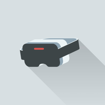 Illustration of virtual reality headset Illustration of virtual reality headset
