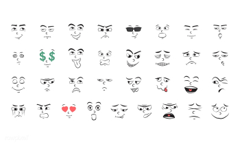 Illustration set of emotion | Free stock vector - 395091