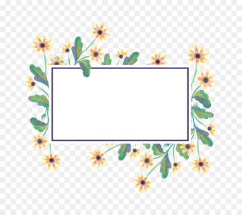 Illustration - Vector chrysanthemum flower frame 