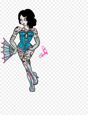 Illustration Woman Costume Cartoon Pin-up girl - woman Illustration Woman Costume Cartoon Pin-up girl - woman