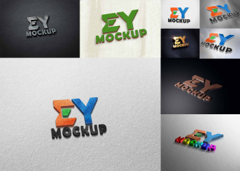 Illustrator 3D Logo Mockup