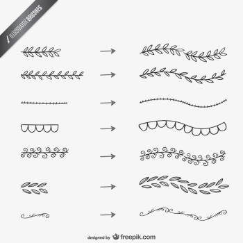 Illustrator brushes set Illustrator brushes set