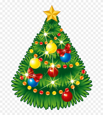 Image - Christmas Tree With Star Clip Art