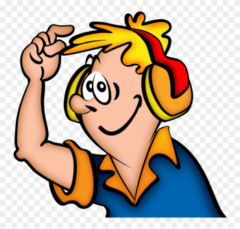 Image For Jonata Boy With Headphone People Clip Art - Listen To Music Png
