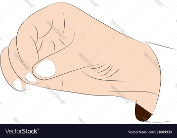 Image of male palm vector image Image of male palm vector image