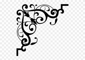 Image Result For Flower Stencils - Islamic Corner Pattern Png