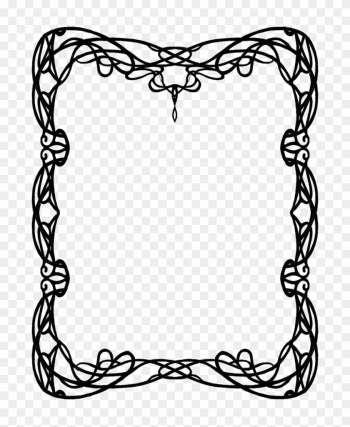 Image Royalty Free Download La Influencia Del En El - Art Nouveau Patterns Border