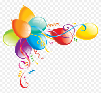 Images Nouvel An Clipart - Birthday Balloons Border Png