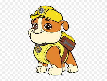 Images Were Colored And Clipped By Cartoon Clipart - Paw Patrol Rubble Cartoon