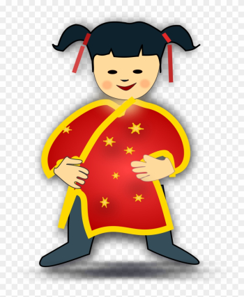 Impatience - Clipart - Chinese Girl Clipart