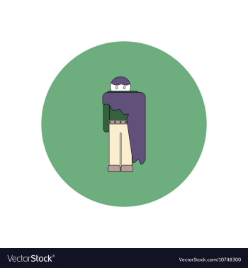 In flat design Halloween icon vector image In flat design Halloween icon vector image