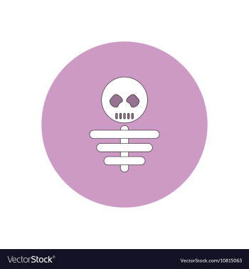 In flat design Halloween icon vector image In flat design Halloween icon vector image