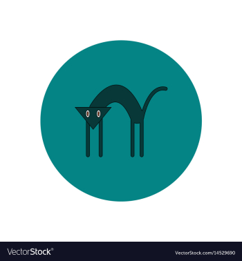 In flat design halloween icon vector image In flat design halloween icon vector image
