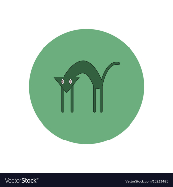 In flat design halloween icon vector image In flat design halloween icon vector image