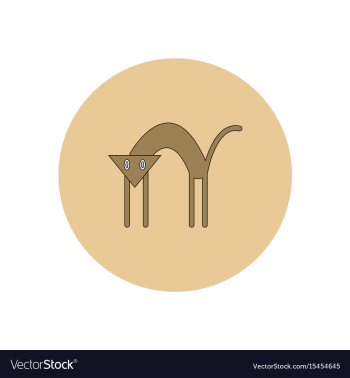 In flat design halloween icon vector image In flat design halloween icon vector image