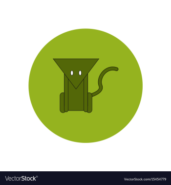 In flat design halloween icon vector image In flat design halloween icon vector image