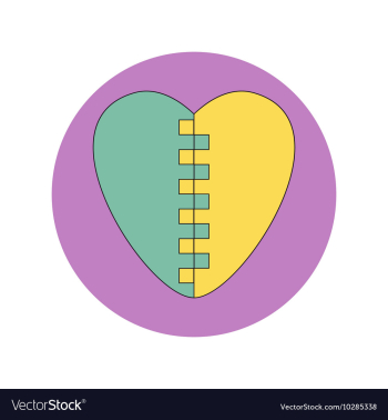 In flat design of Love Ukraine vector image In flat design of Love Ukraine vector image