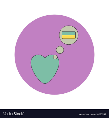 In flat design of Love Ukraine vector image In flat design of Love Ukraine vector image