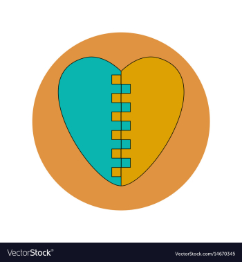 In flat design of love ukraine vector image In flat design of love ukraine vector image