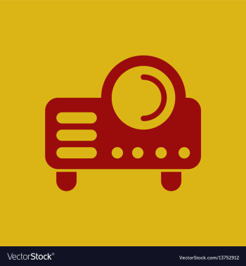 In flat style retro home vector image