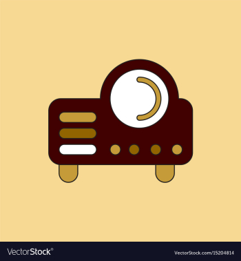 In flat style retro home vector image