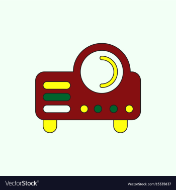 In flat style retro home vector image